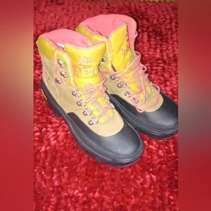 Timberland weather boots,  size 7, Tan and  Pink
